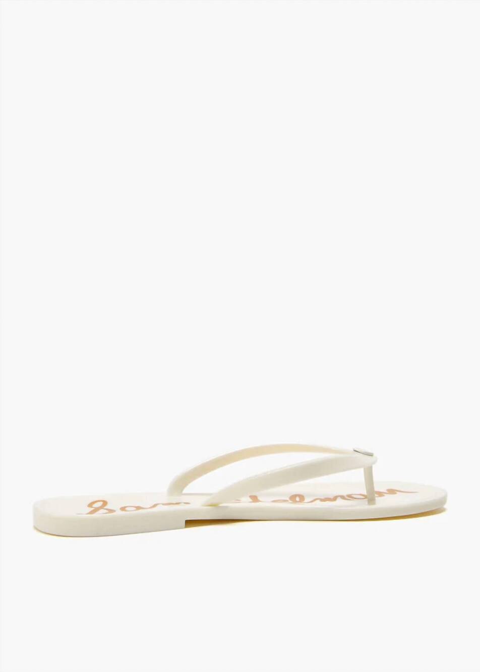 NEW SAM EDELMAN women's dean jelly flip flops sandals in white
